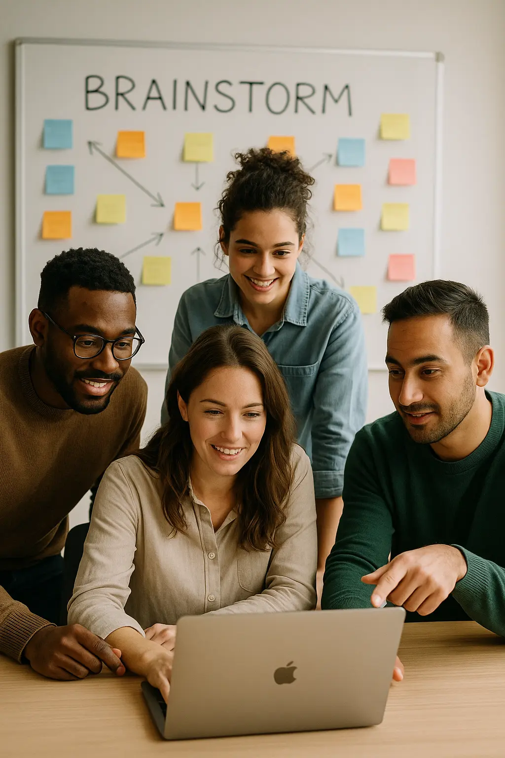 group of team members collaborating